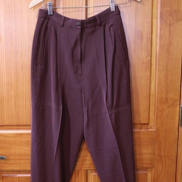 VESTIMENTA SPA Vintage Brown Wool Silk Pant Suit Italy Blazer & Pants 12 - Picture 10 of 16